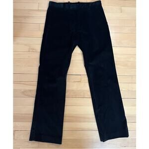 Theory Men's Black Velvet Pants - Size 32 - Excellent Condition
